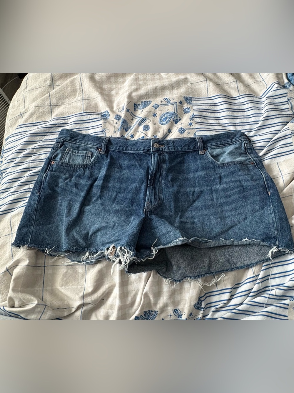 Old Navy Dark Blue Denim Cutoff Shorts